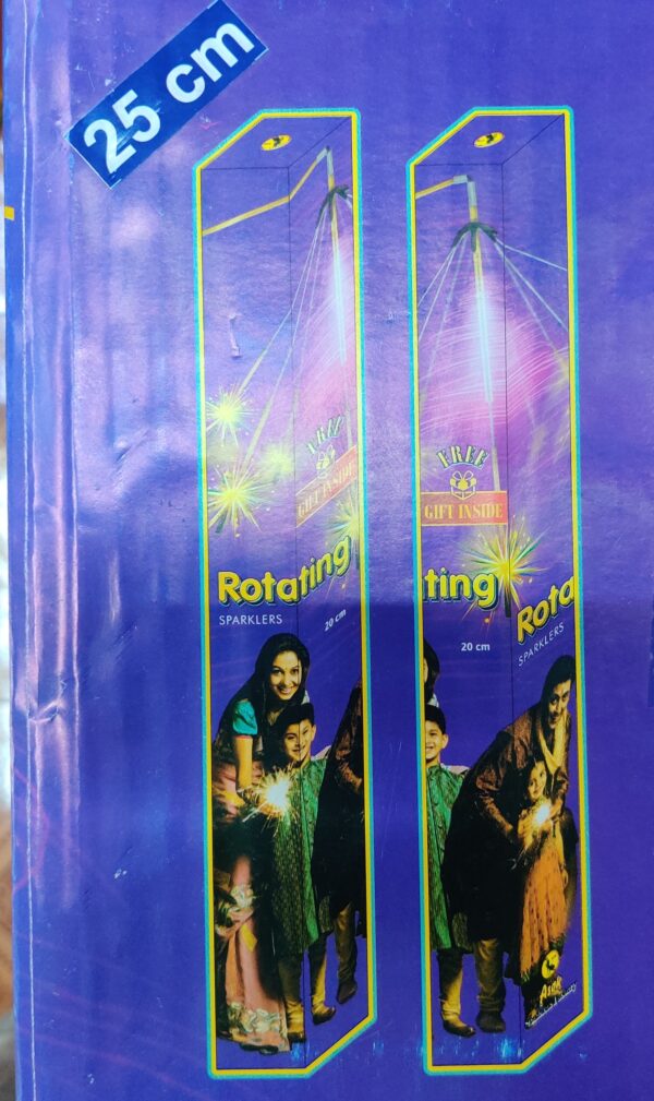Rotating sparklers